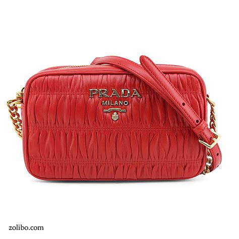 bolsa roja prada|bolso prada mujer.